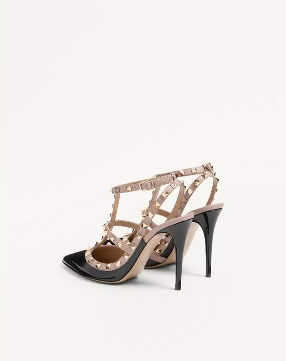 Valentino Patent Rockstud Caged Pump 100Mm - Image 4